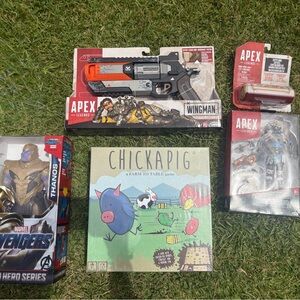 Chickapig Game + Thanos Avengers Figure + Apex Bundle